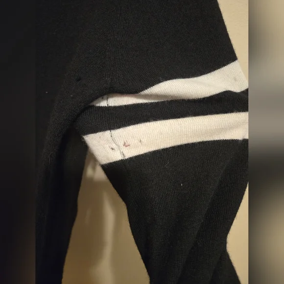 Converse John Varvatos One Star Black Wool Cardigan Mens Size 2 Medium Used - Picture 15 of 16